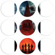 Магнитные фотопазлы круги d55 набор 9 штук Дивні дива