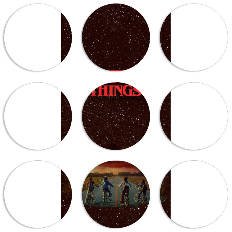 Магнитные фотопазлы круги d55 набор 9 штук 