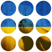 Магнитные фотопазлы круги d55 набор 9 штук Handshake