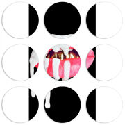 Магнитные фотопазлы круги d55 набор 9 штук 