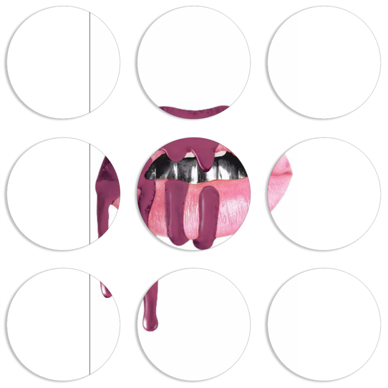 Магнитные фотопазлы круги d55 набор 9 штук 