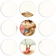 Магнитные фотопазлы круги d55 набор 9 штук Совушка