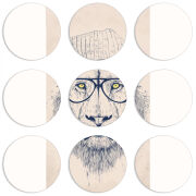 Магнитные фотопазлы круги d55 набор 9 штук 