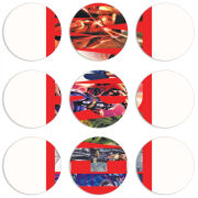 Магнитные фотопазлы круги d55 набор 9 штук 