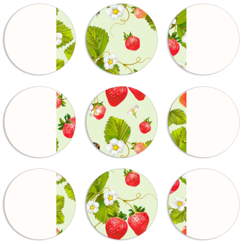 Магнитные фотопазлы круги d55 набор 9 штук 