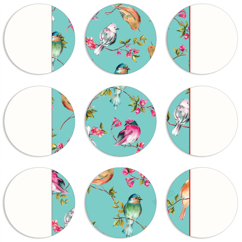 Магнитные фотопазлы круги d55 набор 9 штук 