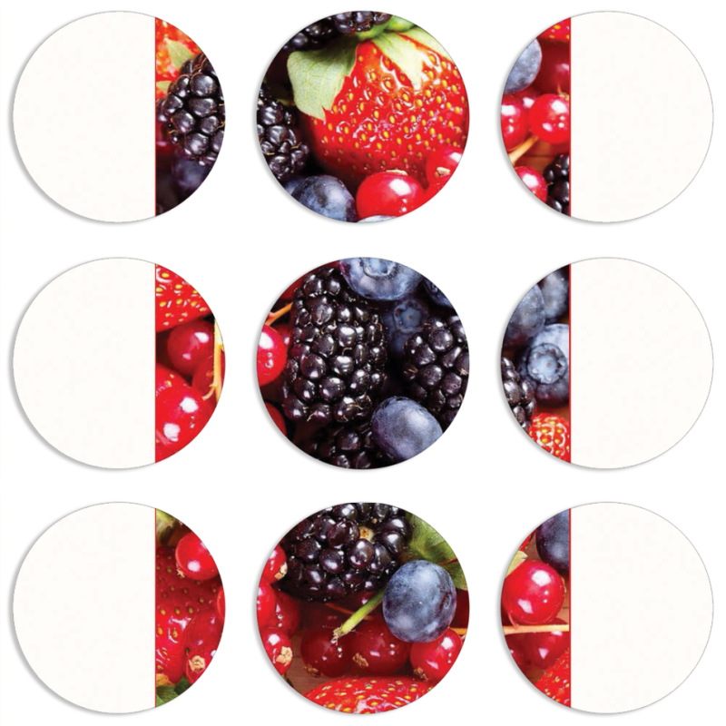 Магнитные фотопазлы круги d55 набор 9 штук 