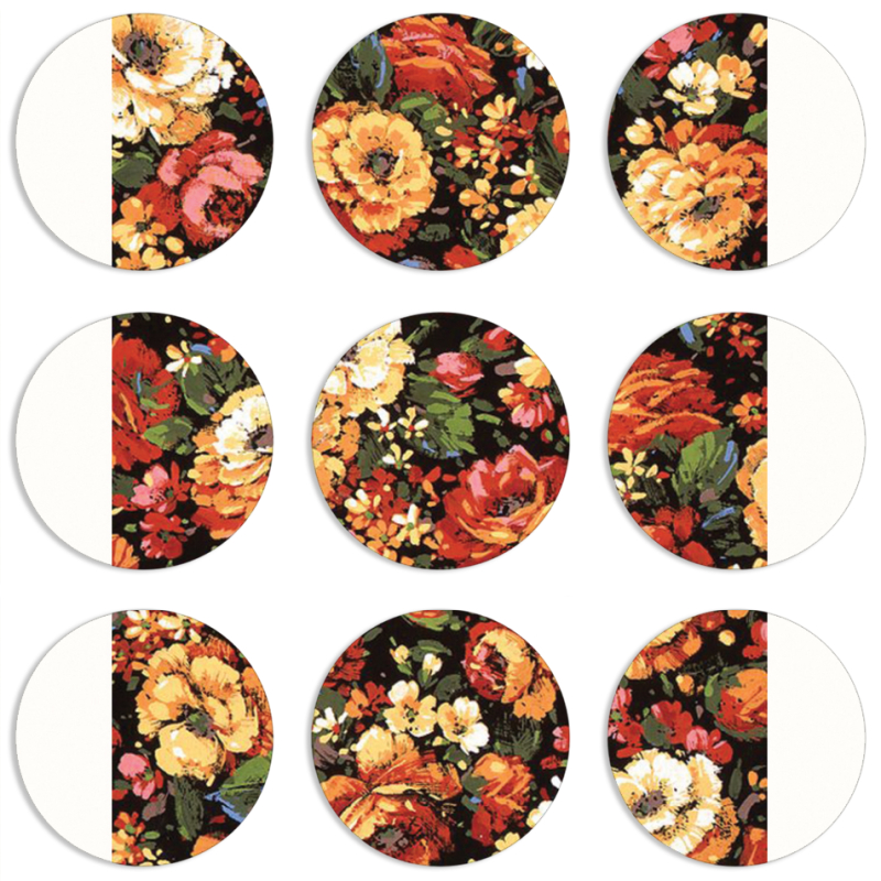 Магнитные фотопазлы круги d55 набор 9 штук 