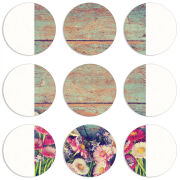 Магнитные фотопазлы круги d55 набор 9 штук 