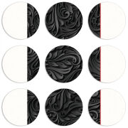 Магнитные фотопазлы круги d55 набор 9 штук 