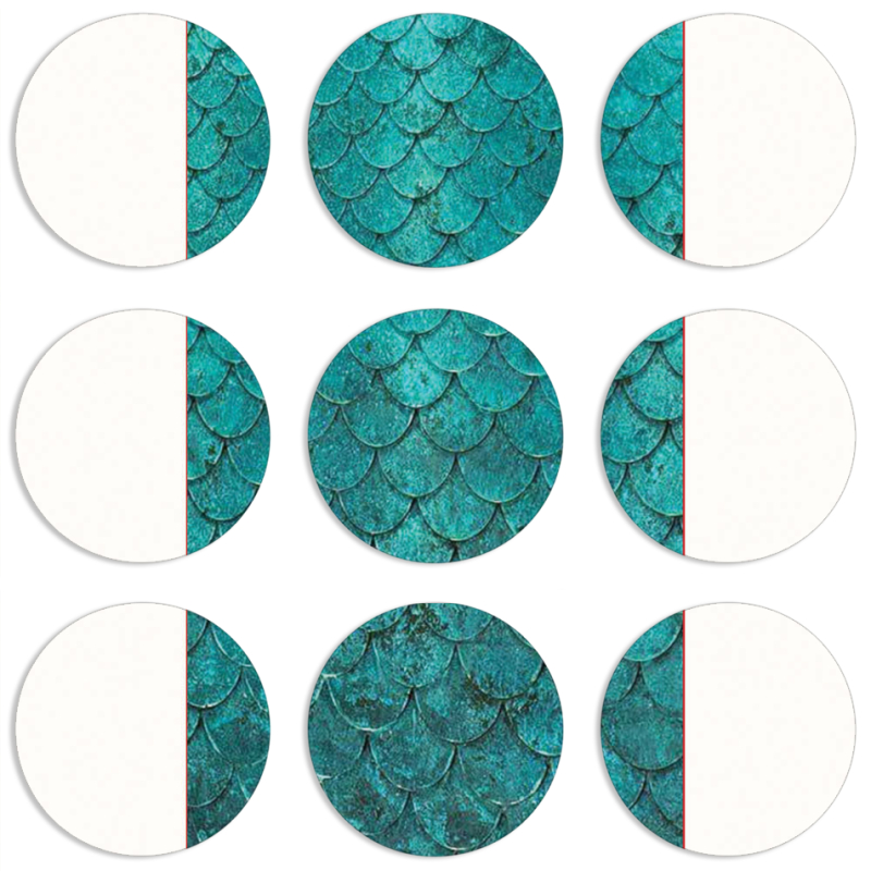 Магнитные фотопазлы круги d55 набор 9 штук 