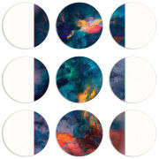 Магнитные фотопазлы круги d55 набор 9 штук 