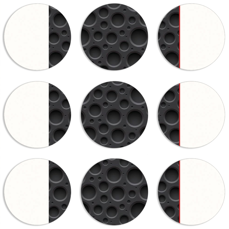 Магнитные фотопазлы круги d55 набор 9 штук 