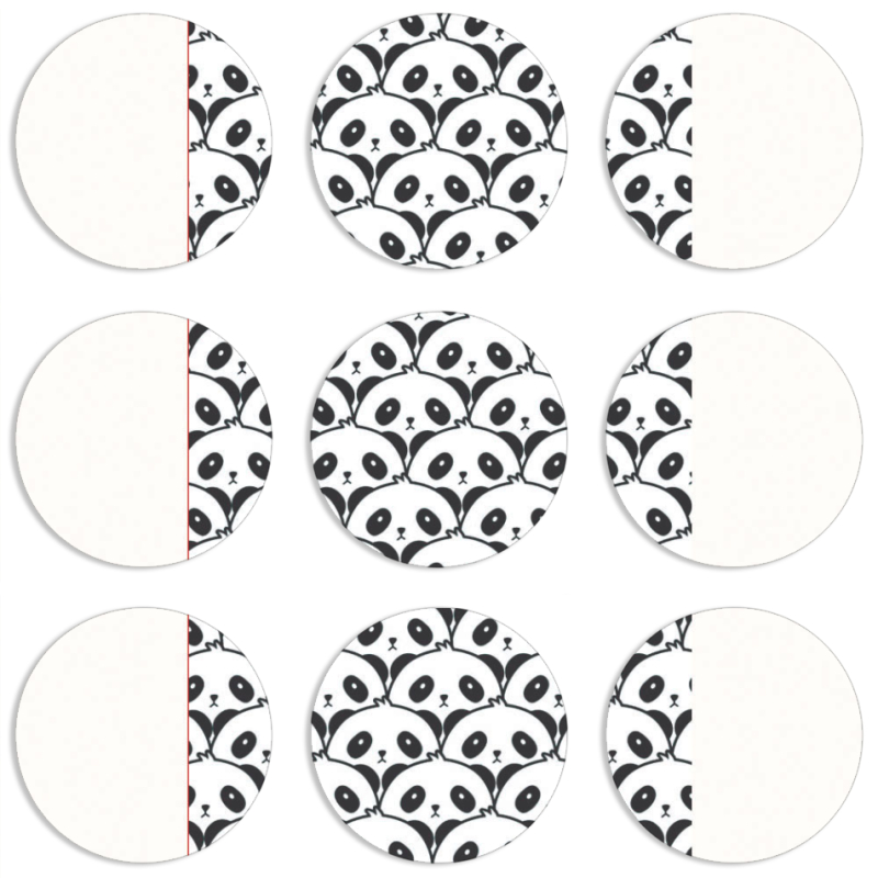 Магнитные фотопазлы круги d55 набор 9 штук 