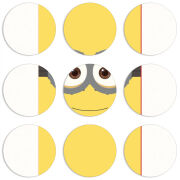 Магнитные фотопазлы круги d55 набор 9 штук 