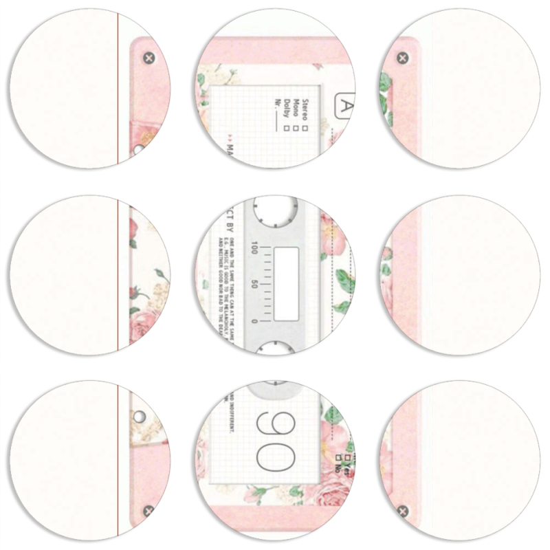 Магнитные фотопазлы круги d55 набор 9 штук 