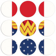 Магнитные фотопазлы круги d55 набор 9 штук 