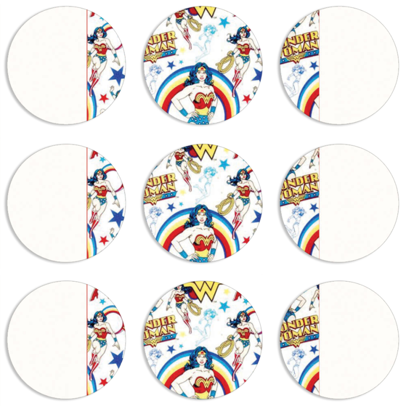 Магнитные фотопазлы круги d55 набор 9 штук 