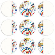 Магнитные фотопазлы круги d55 набор 9 штук 