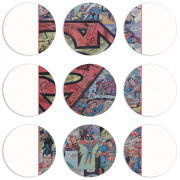 Магнитные фотопазлы круги d55 набор 9 штук 