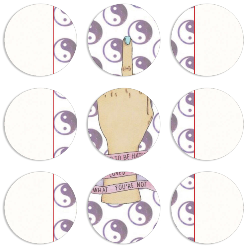 Магнитные фотопазлы круги d55 набор 9 штук 