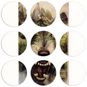 Магнитные фотопазлы круги d55 набор 9 штук 