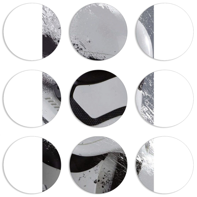 Магнитные фотопазлы круги d55 набор 9 штук 