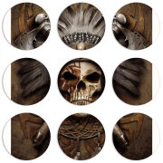 Магнитные фотопазлы круги d55 набор 9 штук 