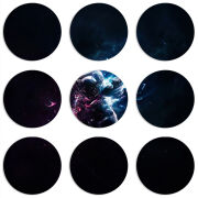 Магнитные фотопазлы круги d55 набор 9 штук 