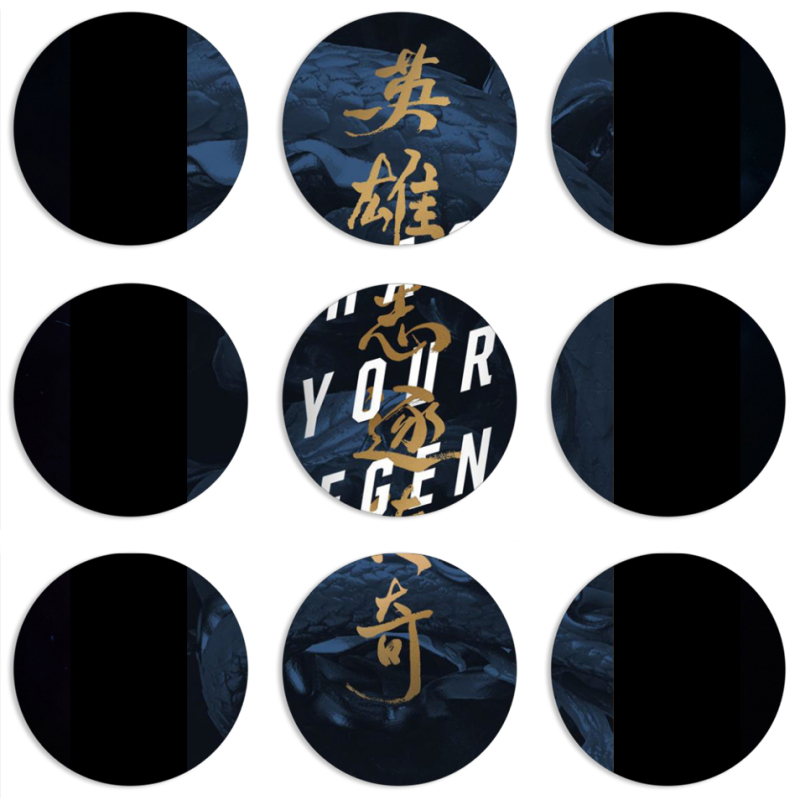 Магнитные фотопазлы круги d55 набор 9 штук 