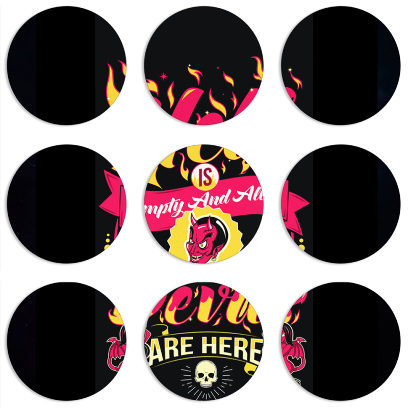 Магнитные фотопазлы круги d55 набор 9 штук 