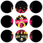 Магнитные фотопазлы круги d55 набор 9 штук 