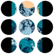 Магнитные фотопазлы круги d55 набор 9 штук 