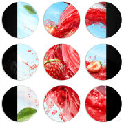 Магнитные фотопазлы круги d55 набор 9 штук 