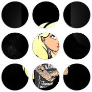 Магнитные фотопазлы круги d55 набор 9 штук 