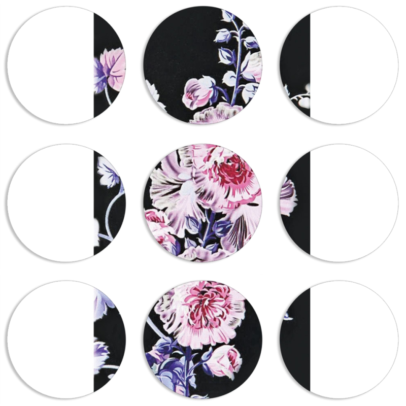 Магнитные фотопазлы круги d55 набор 9 штук 