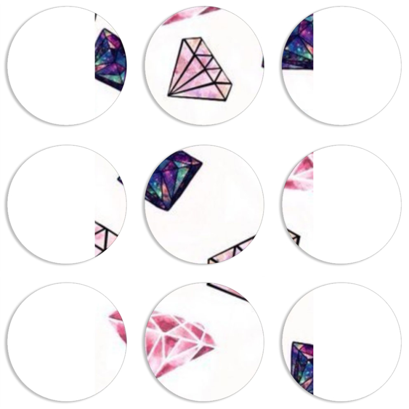 Магнитные фотопазлы круги d55 набор 9 штук 