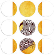 Магнитные фотопазлы круги d55 набор 9 штук 