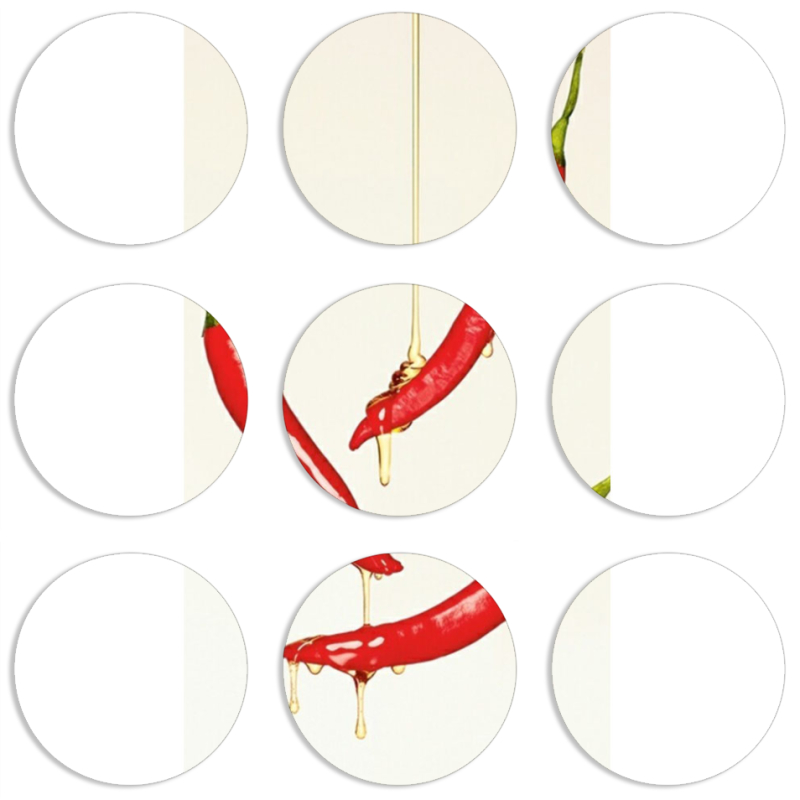 Магнитные фотопазлы круги d55 набор 9 штук 