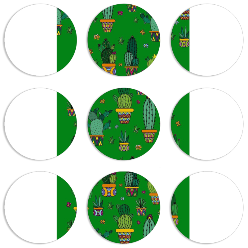 Магнитные фотопазлы круги d55 набор 9 штук 