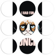 Магнитные фотопазлы круги d55 набор 9 штук 