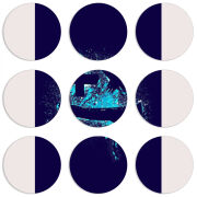 Магнитные фотопазлы круги d55 набор 9 штук 