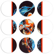 Магнитные фотопазлы круги d55 набор 9 штук 