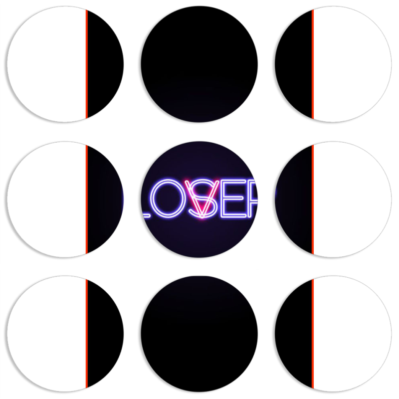 Магнитные фотопазлы круги d55 набор 9 штук 