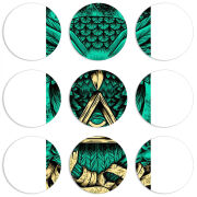 Магнитные фотопазлы круги d55 набор 9 штук Masonic Owl