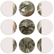 Магнитные фотопазлы круги d55 набор 9 штук 