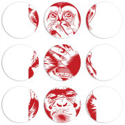 Магнитные фотопазлы круги d55 набор 9 штук 