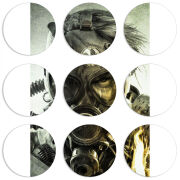 Магнитные фотопазлы круги d55 набор 9 штук 