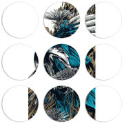 Магнитные фотопазлы круги d55 набор 9 штук 