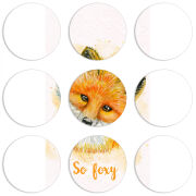 Магнитные фотопазлы круги d55 набор 9 штук 